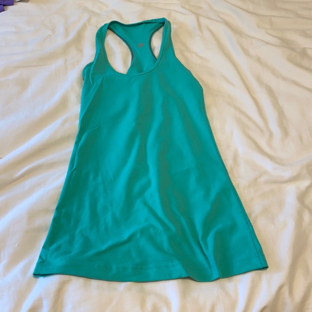 Lululemon Cool Racerback Tank Size 4 green